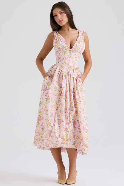Manon | Summer Wedding Guest Midi Dress