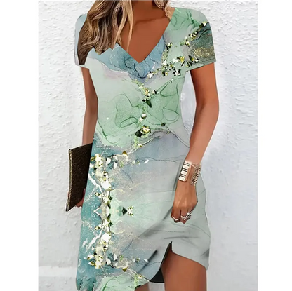 Goldie | Beige Glitter Cocktail Dress