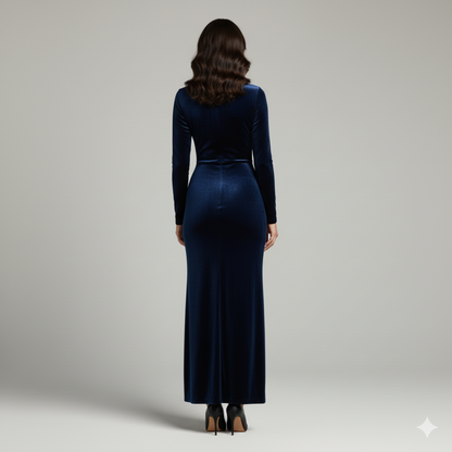 Beatrix | Long-Sleeve Evening Maxi Dress