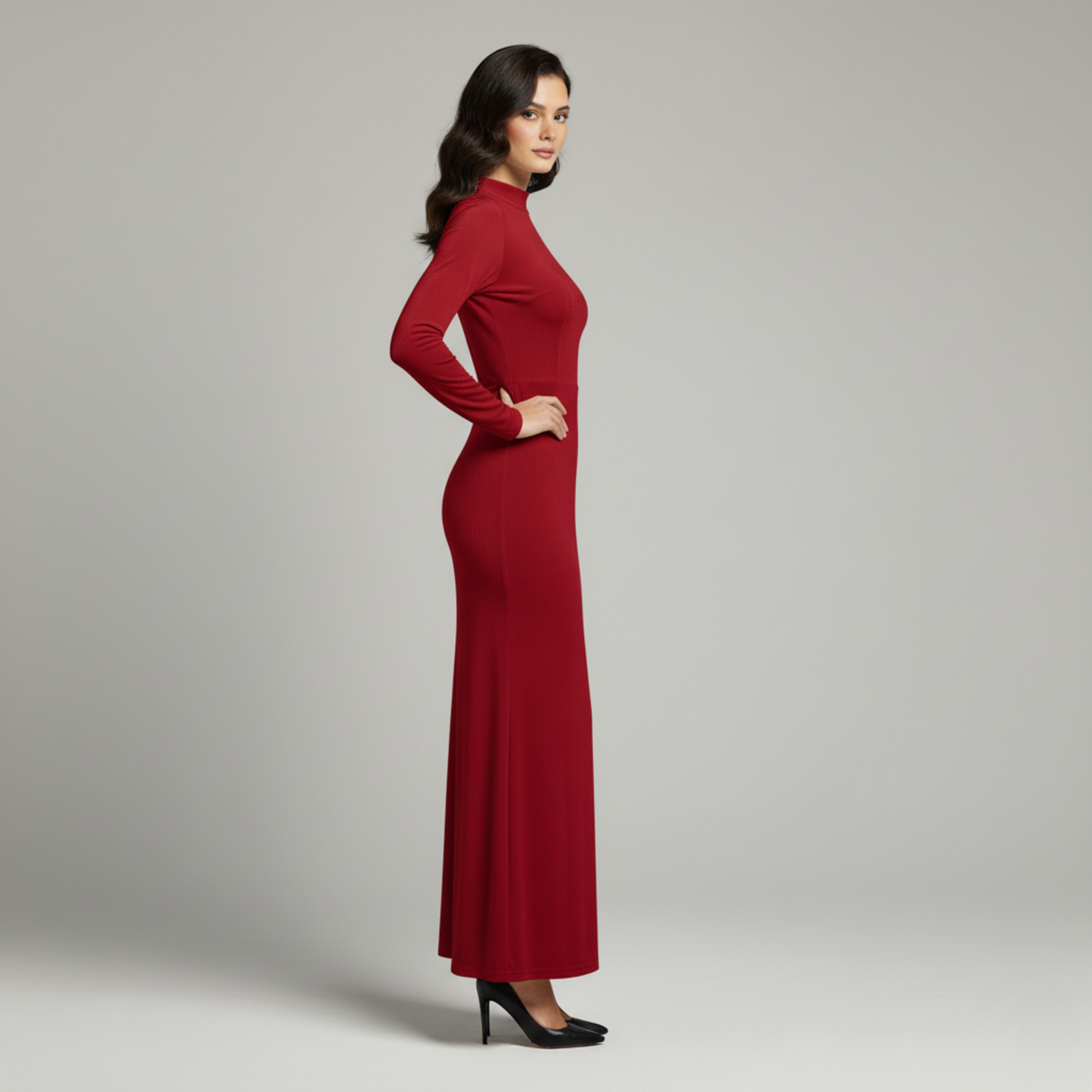 Beatrix | Long-Sleeve Evening Maxi Dress