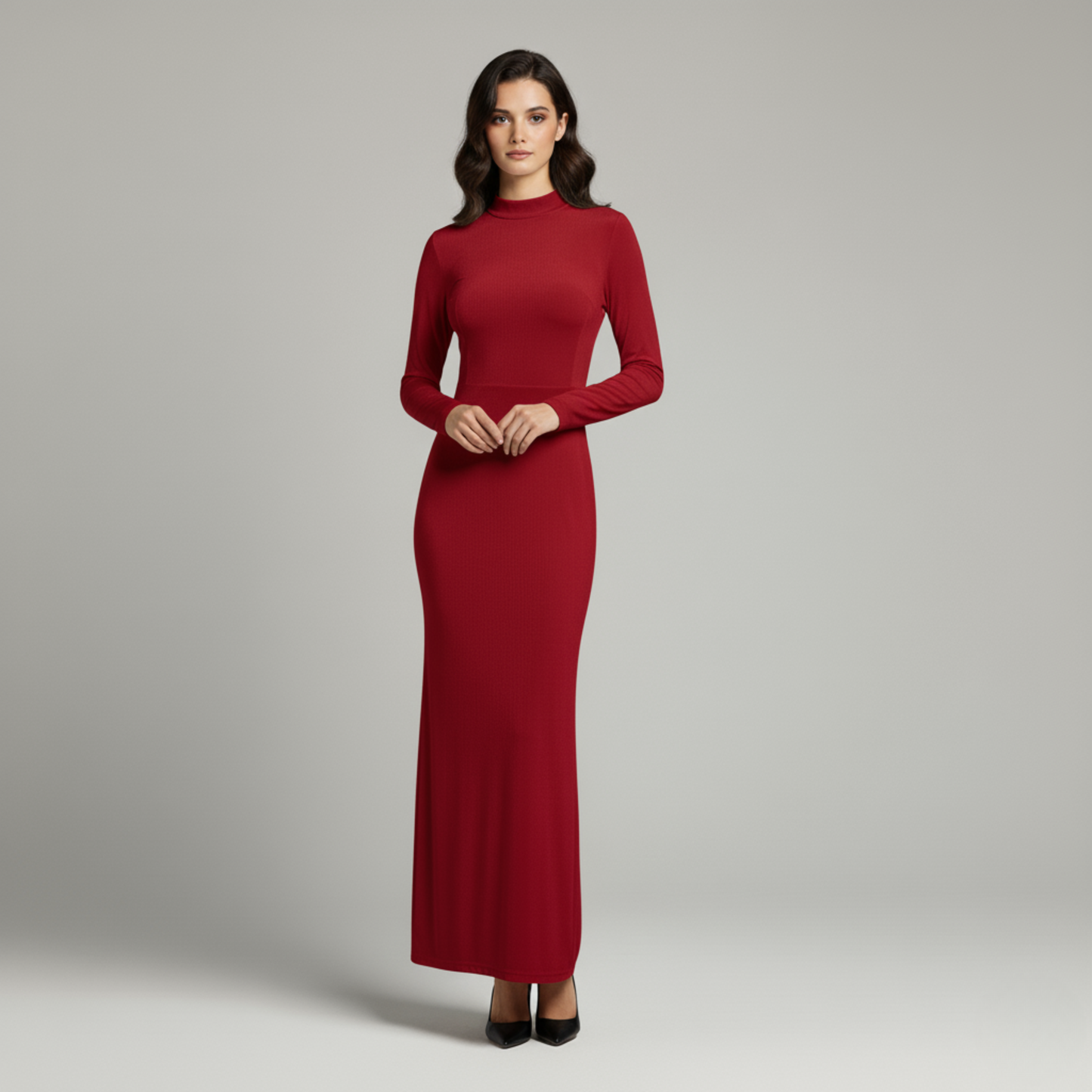 Beatrix | Long-Sleeve Evening Maxi Dress