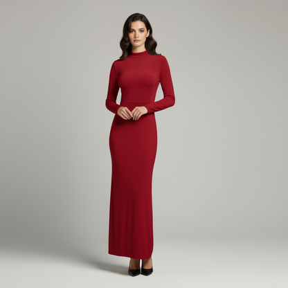 Beatrix | Long-Sleeve Evening Maxi Dress