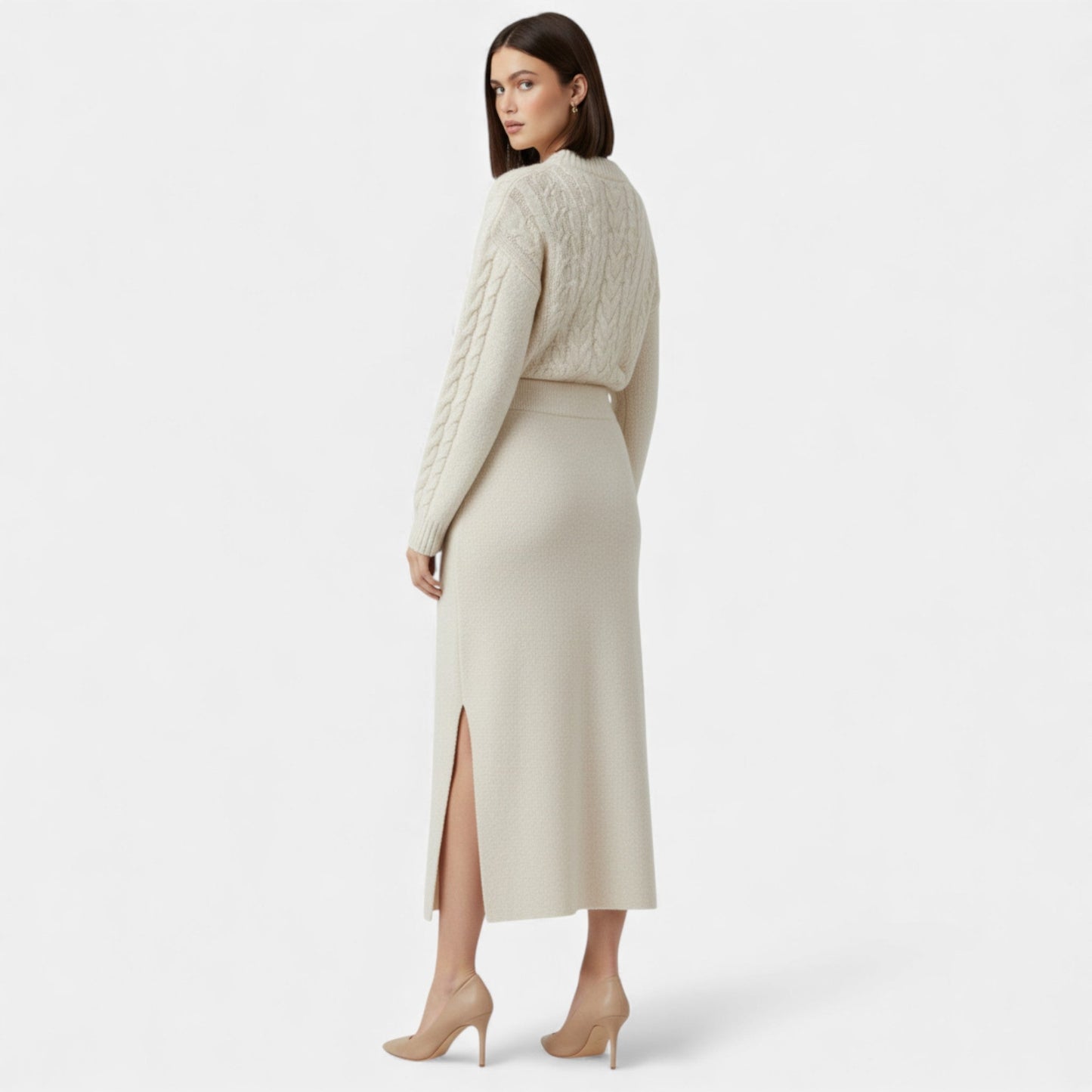 Sévigné | High-Waist A-Line Midi Skirt
