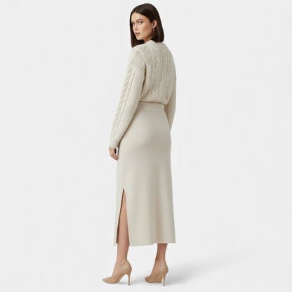 Sévigné | High-Waist A-Line Midi Skirt