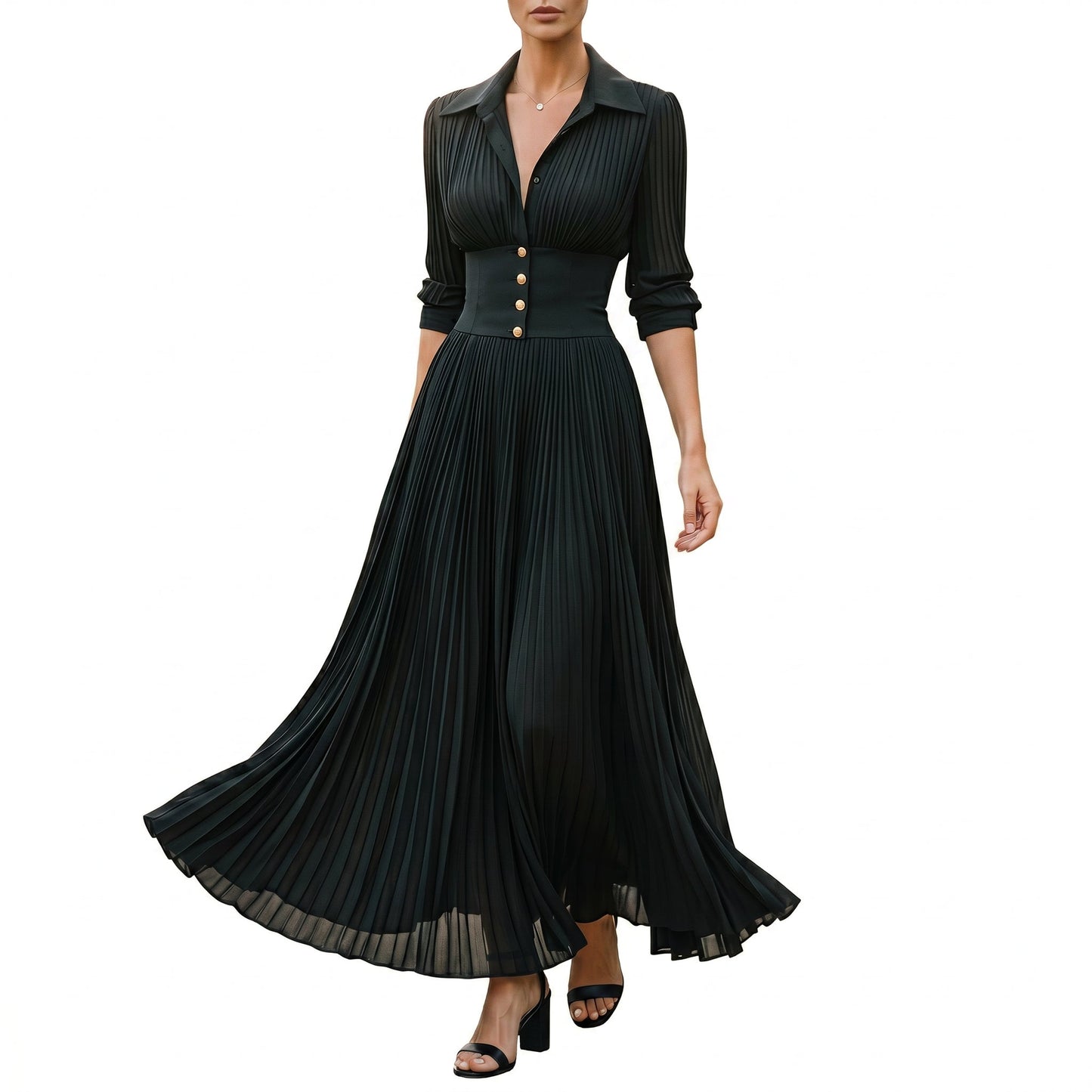 Florence | Long-Sleeve Maxi Dress