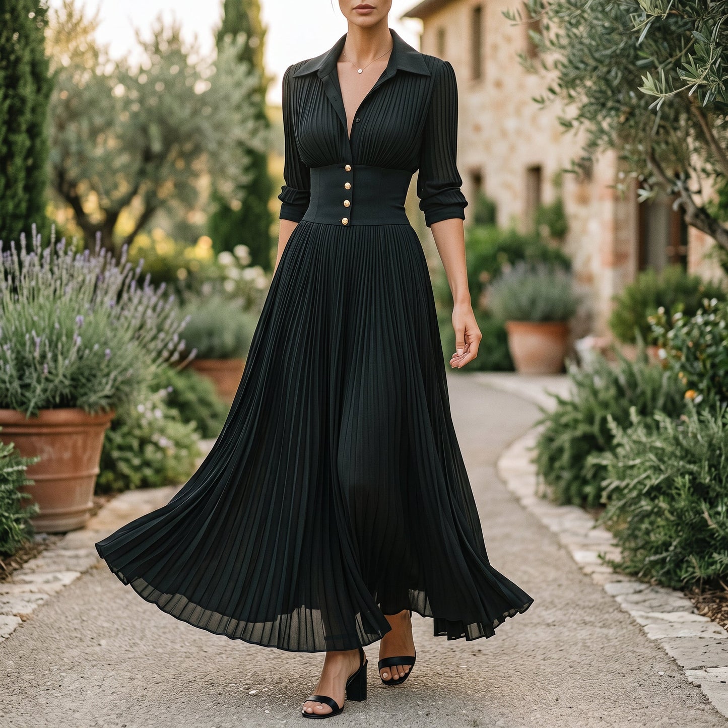 Florence | Long-Sleeve Maxi Dress