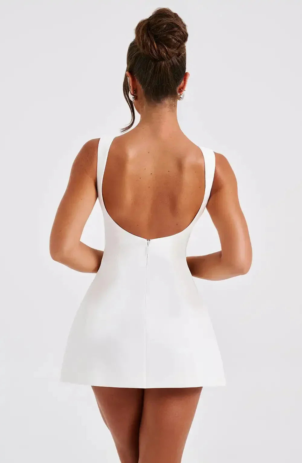 Kiara | Open Back A-Line Mini Dress