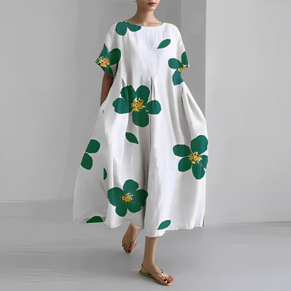 Junia | Floral Swing Midi Dress
