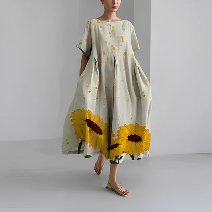 Junia | Floral Swing Midi Dress