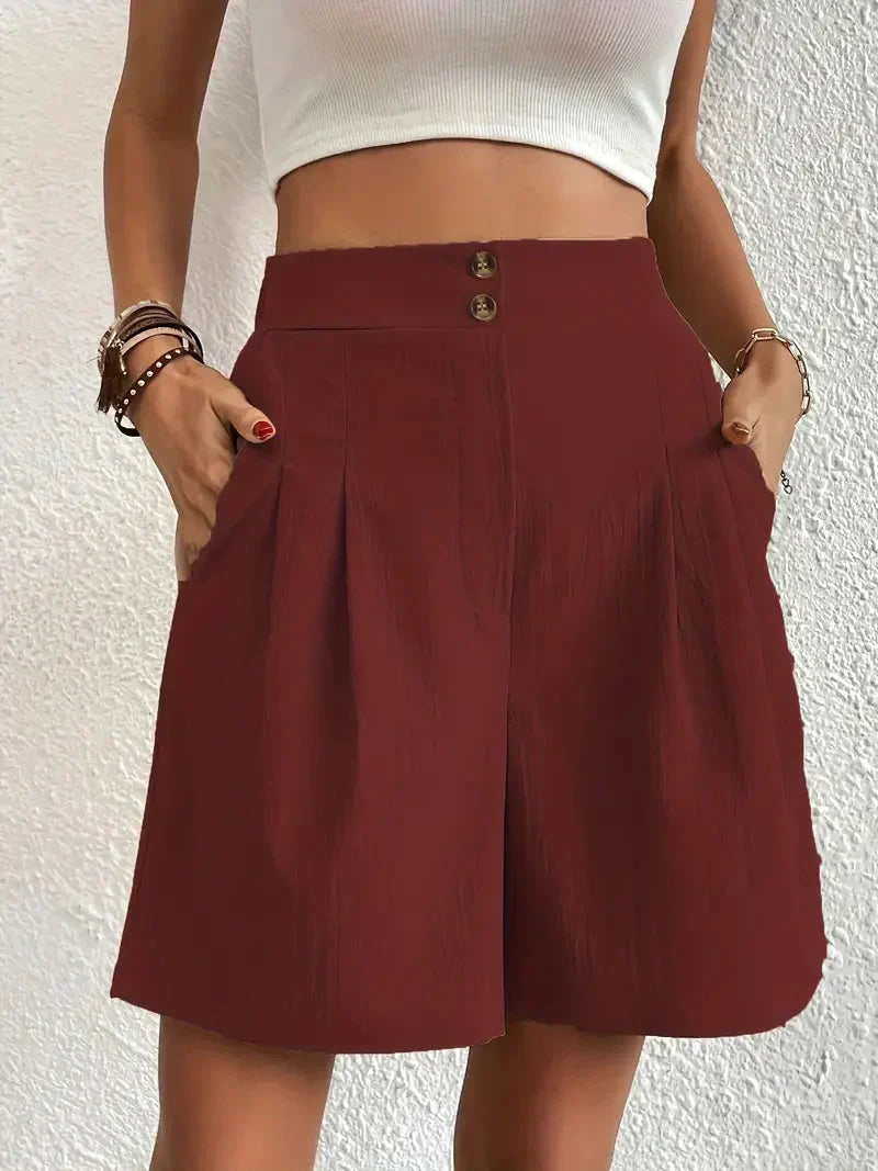 Florine | High-Waist Relaxed Shorts