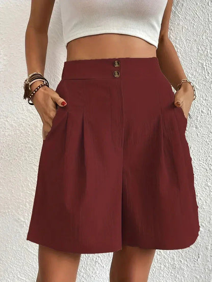 Florine | High-Waist Relaxed Shorts