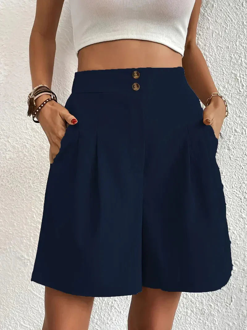 Florine | High-Waist Relaxed Shorts