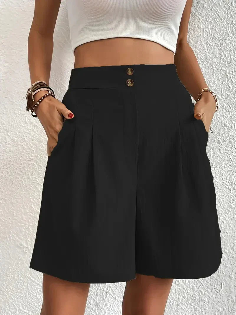 Florine | High-Waist Relaxed Shorts