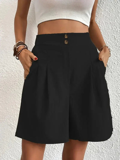 Florine | High-Waist Relaxed Shorts