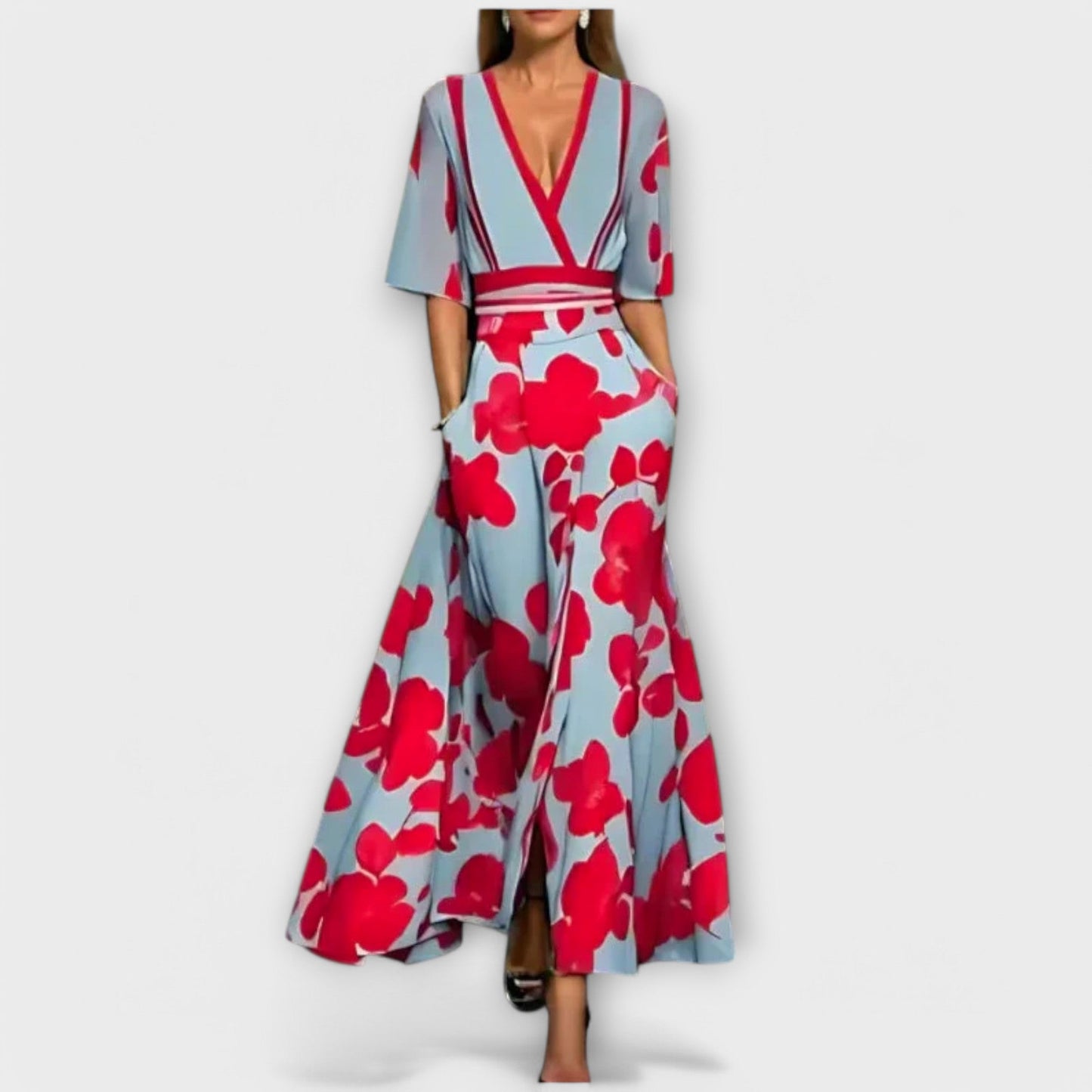 Margot | Sleeved Formal Maxi Dress