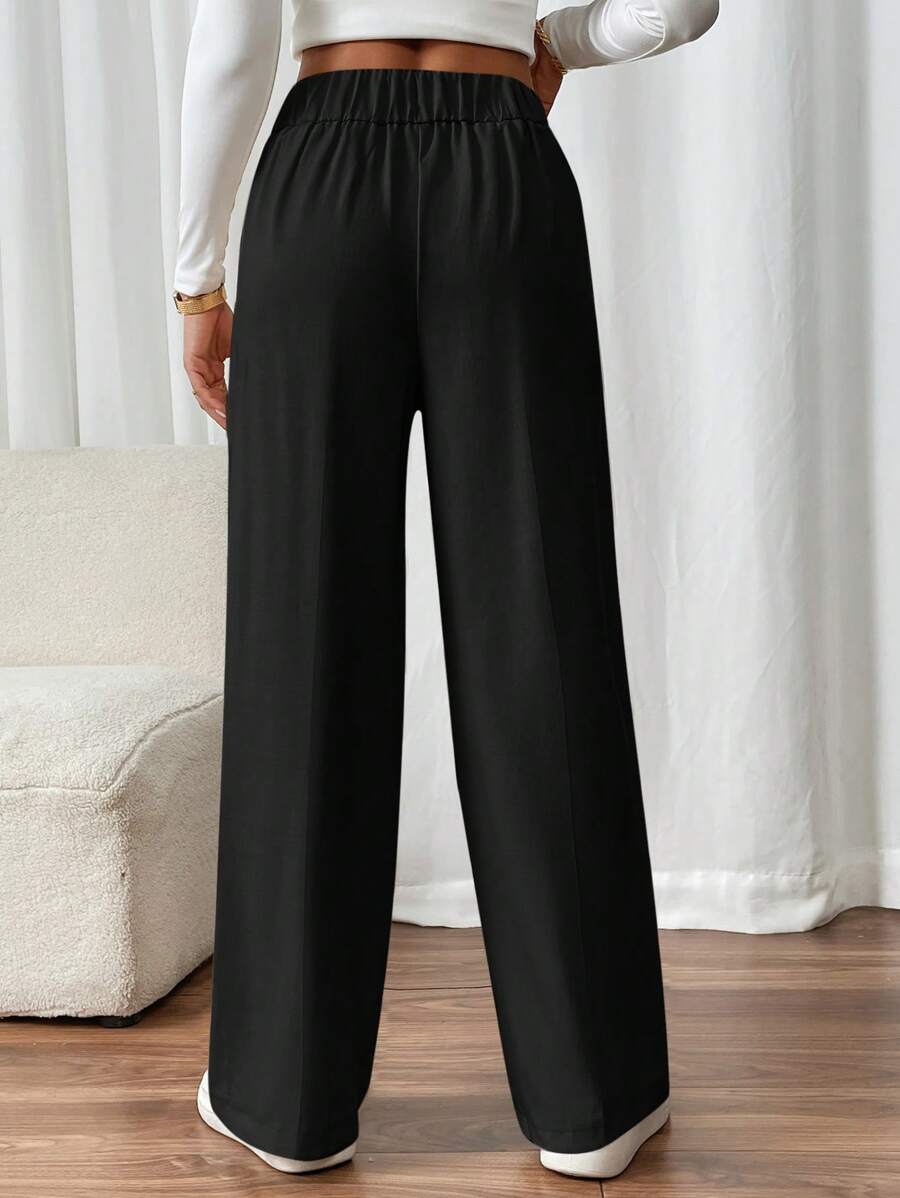 Lucienne | High-Waist Straight-Leg Trousers