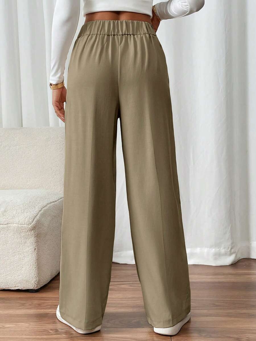 Lucienne | High-Waist Straight-Leg Trousers