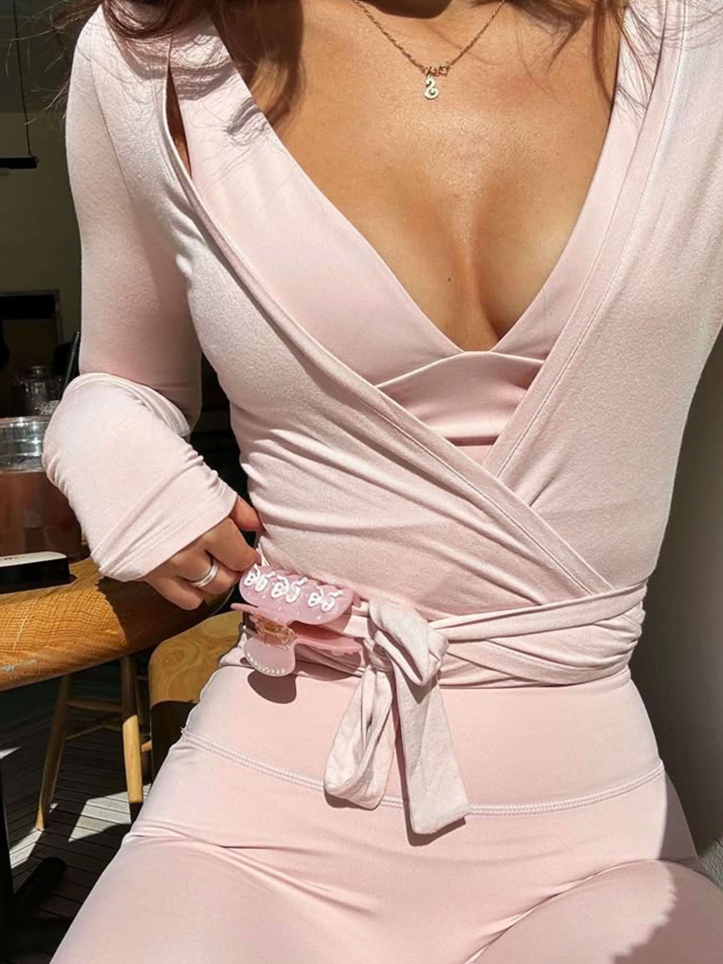 Eugénie | Soft Wrap Layering Top