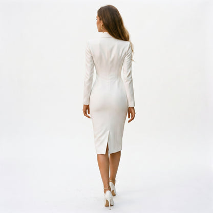 Bianca | Long-Sleeve Midi Dress