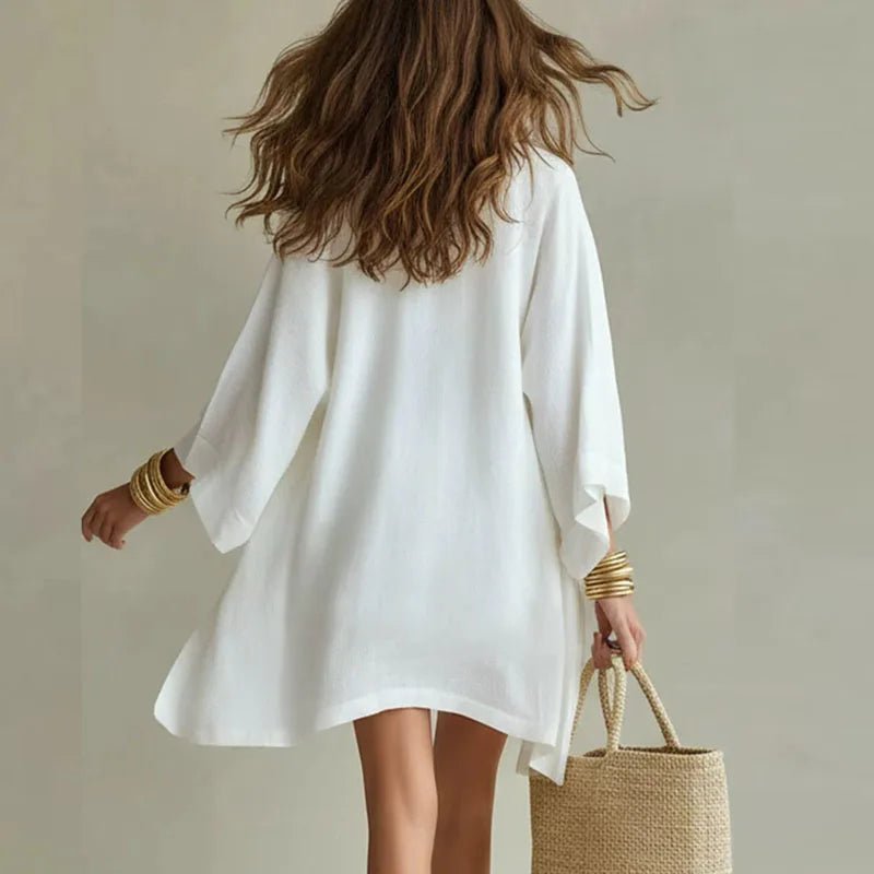 Azélie | Three-Piece Top, Shorts & Kimono Set