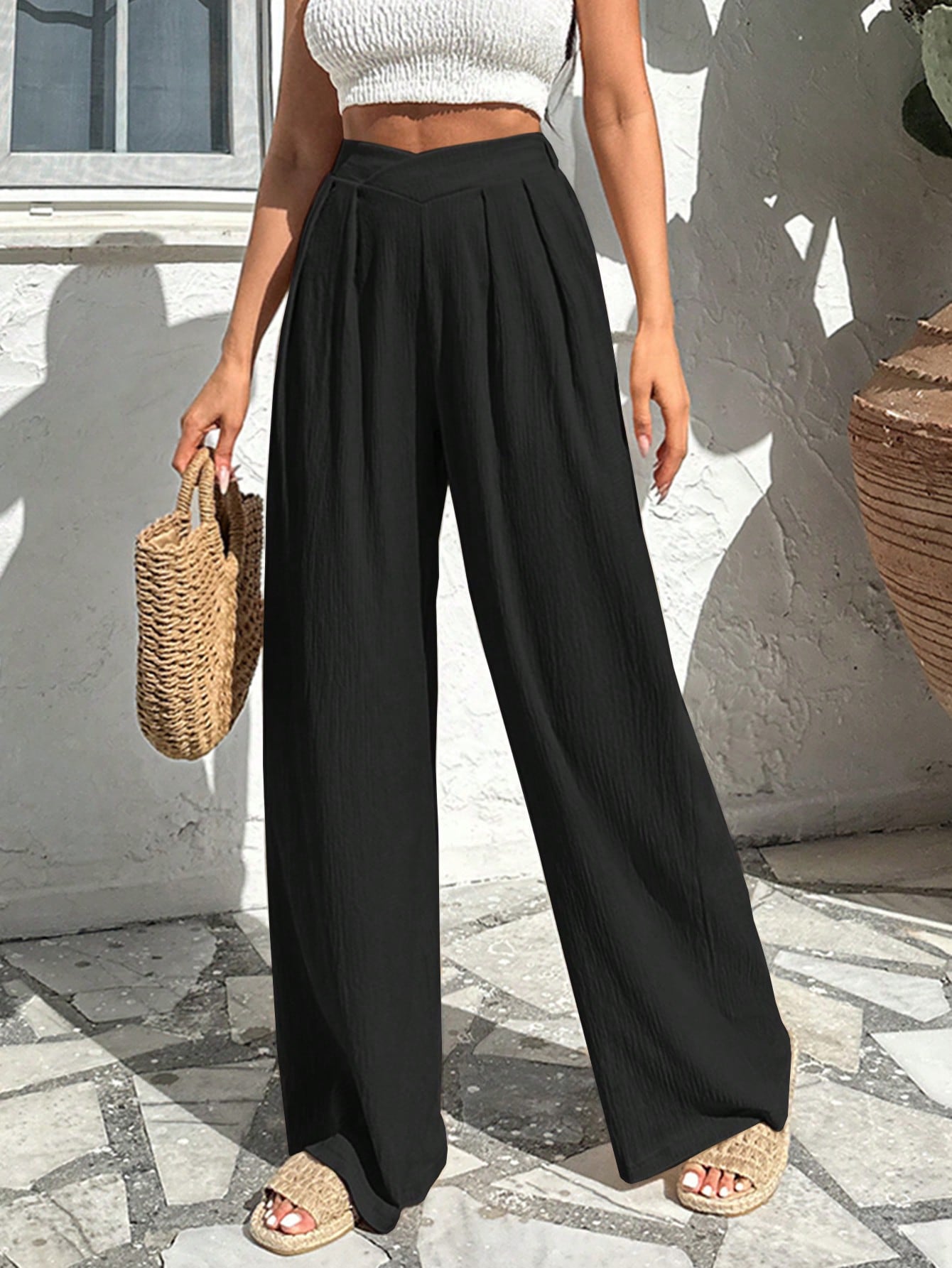 Maya | Pleated Wide-Leg Pants