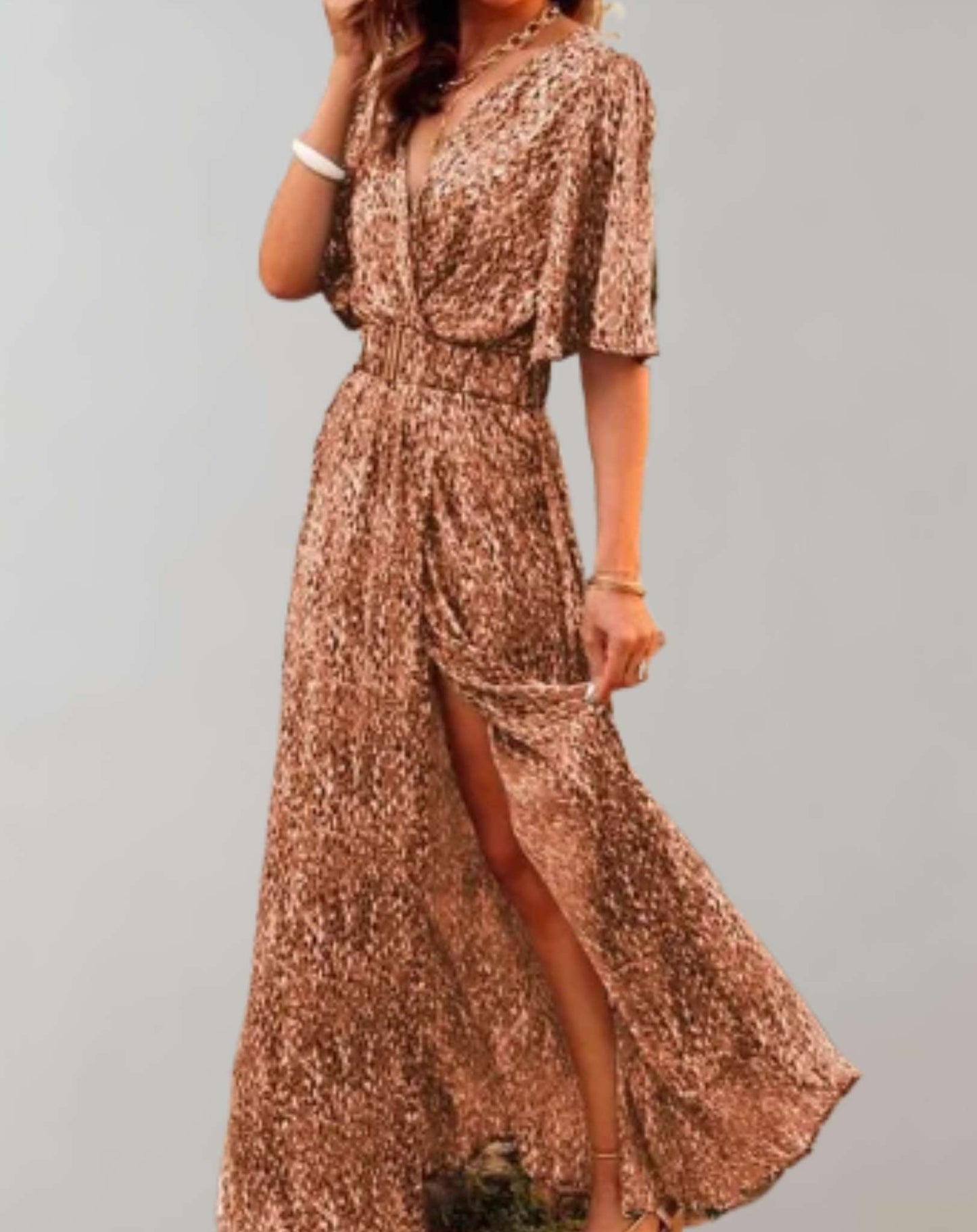 Nadia | Floral Boho Wrap Maxi Dress