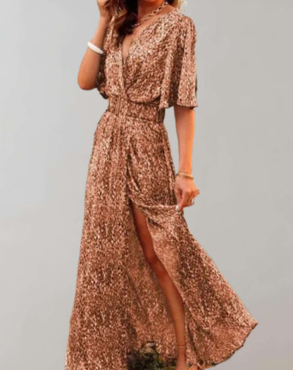 Nadia | Floral Boho Wrap Maxi Dress