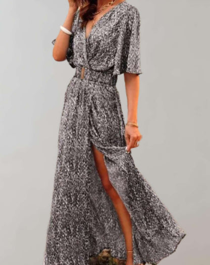 Nadia | Floral Boho Wrap Maxi Dress
