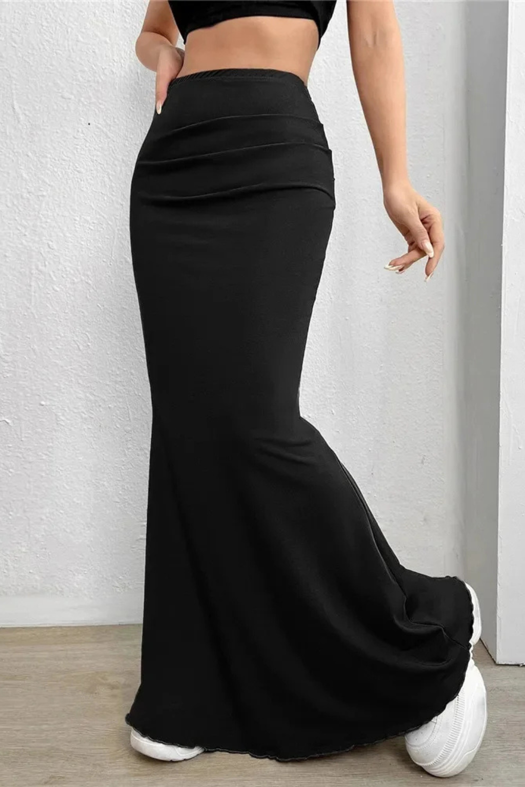 Nadelle | Ruched Mermaid Maxi Skirt