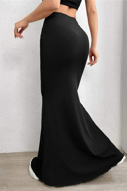 Nadelle | Ruched Mermaid Maxi Skirt