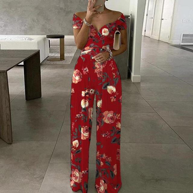 Nadia | Off Shoulder Printed Jumpsuit