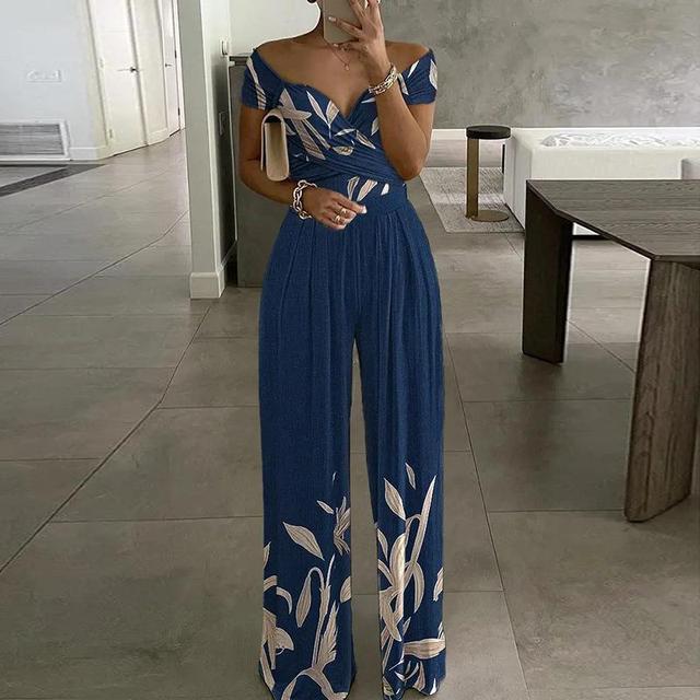 Nadia | Off Shoulder Printed Jumpsuit