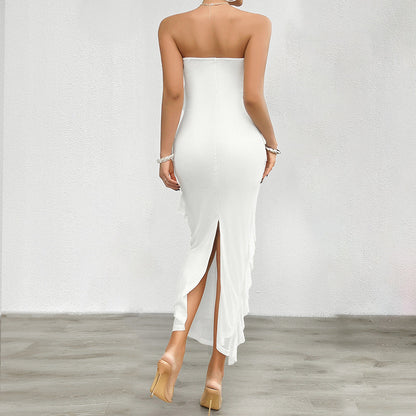 Romilla | Strapless Ruffle Bodycon Dress