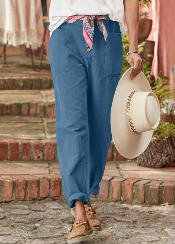 Léonore | Button-Front Tapered Trousers