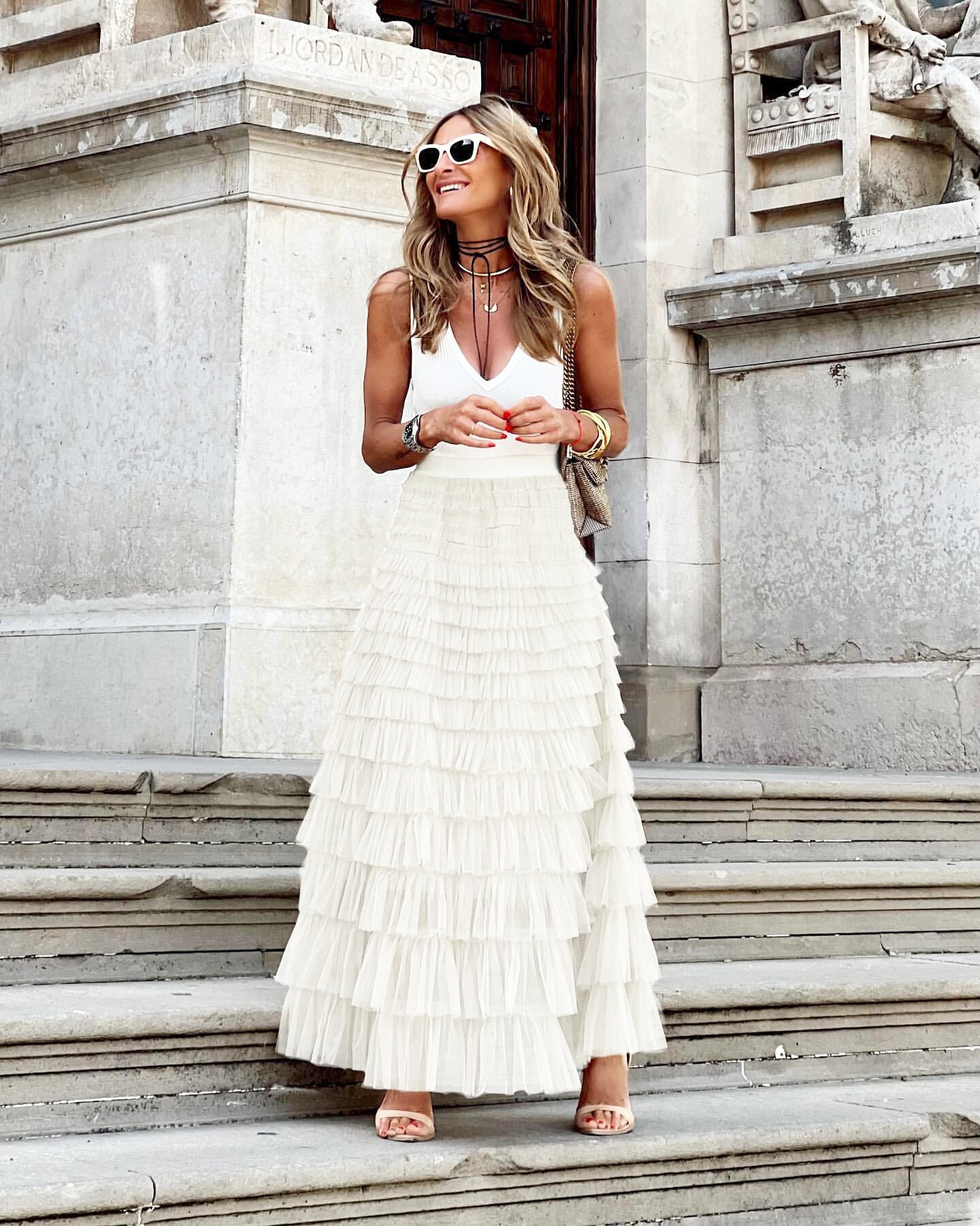 Tulia | Layered Vintage Tulle Skirt