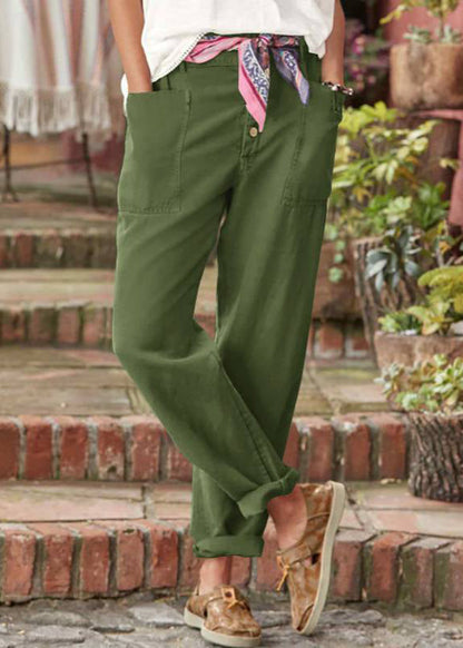 Léonore | Button-Front Tapered Trousers