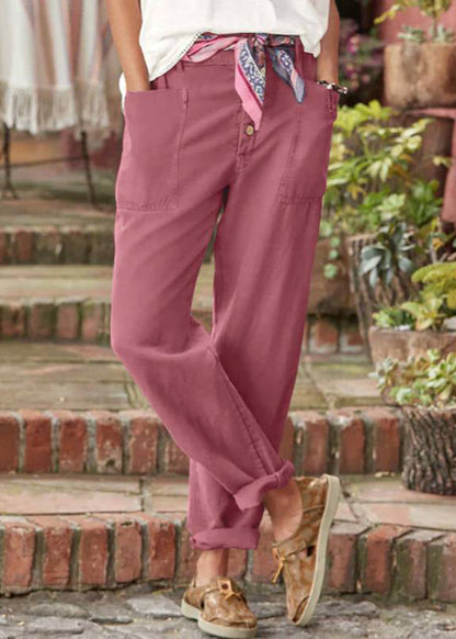 Léonore | Button-Front Tapered Trousers