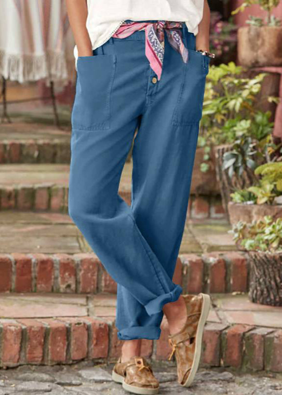 Léonore | Button-Front Tapered Trousers