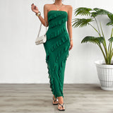 Romilla | Strapless Ruffle Bodycon Dress
