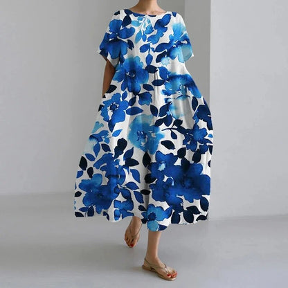 Junia | Floral Swing Midi Dress