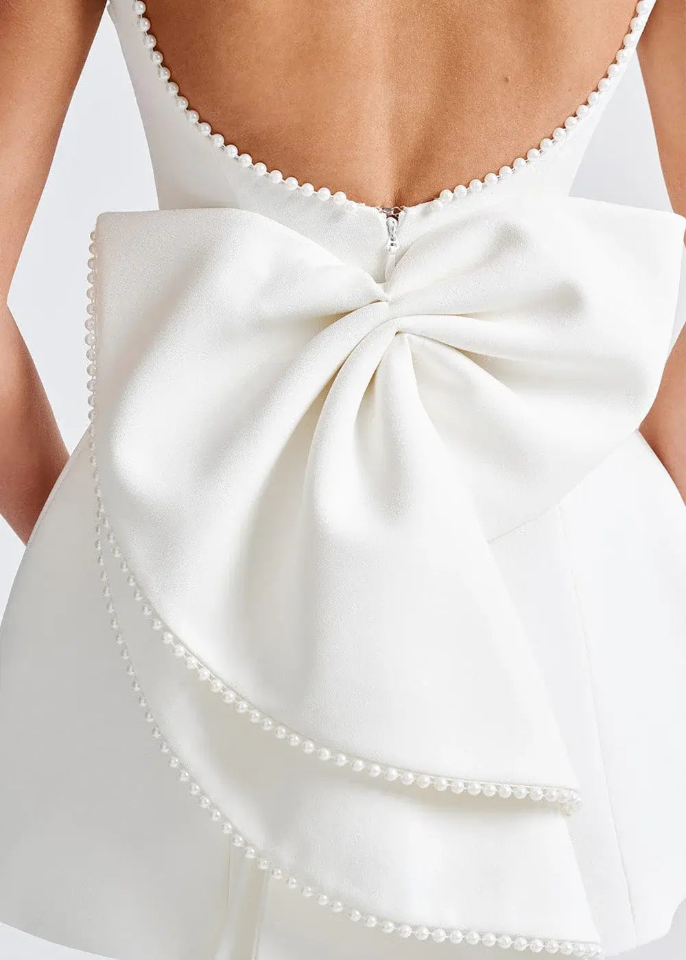 Gemma | Pearl Embellished Mini Dress