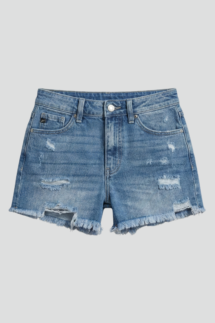 Caroline | Distressed Denim Shorts