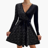 Eleanora | Cross-Front Mini Cocktail Dress