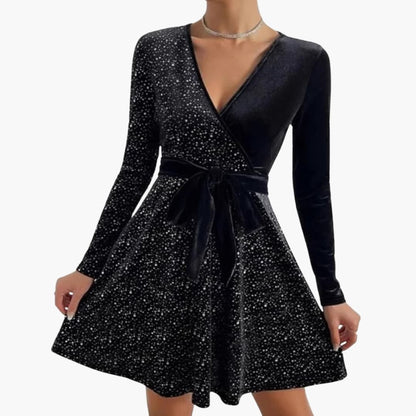 Eleanora | Cross-Front Mini Cocktail Dress