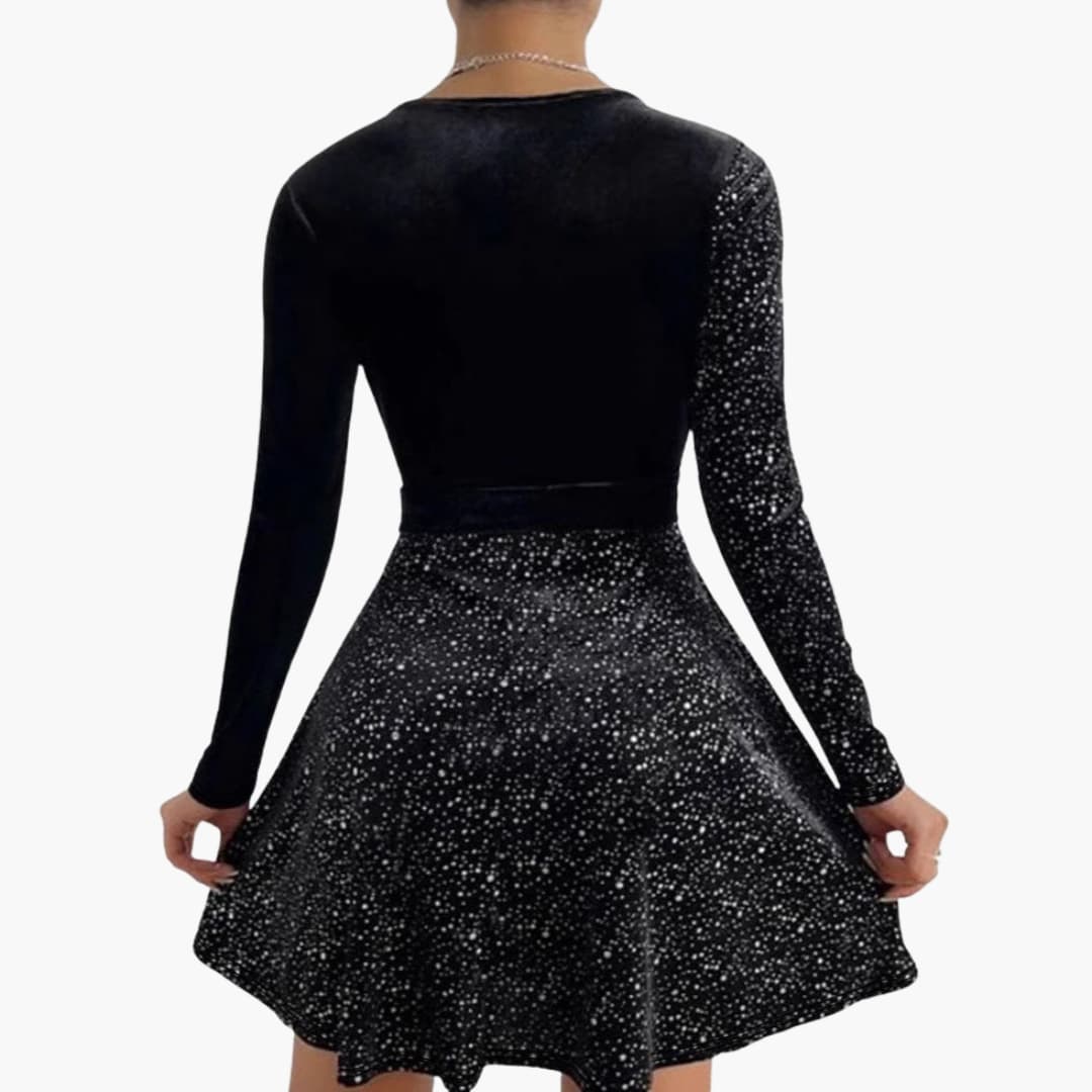 Eleanora | Cross-Front Mini Cocktail Dress