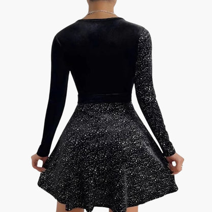 Eleanora | Cross-Front Mini Cocktail Dress