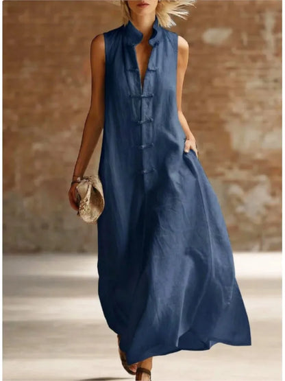 Serelle | Sleeveless Summer Maxi Dress