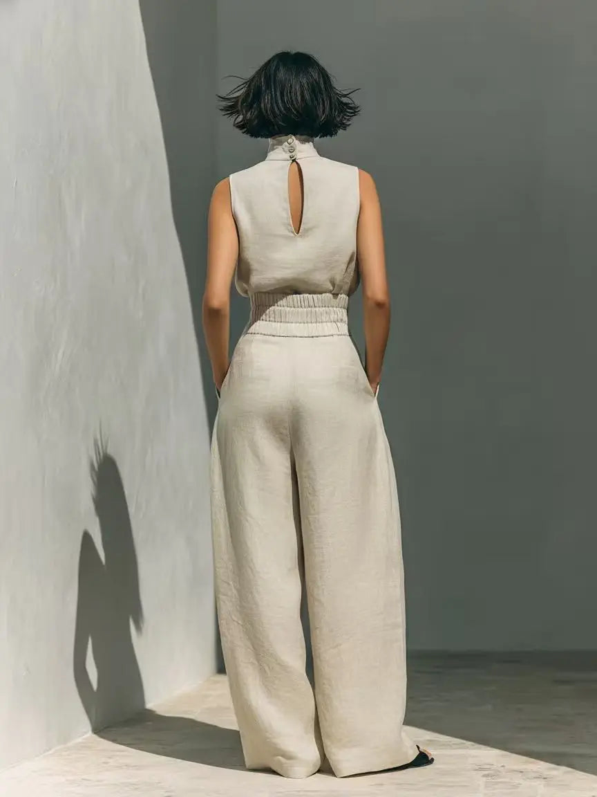 Evelisse | Tailored Wide-Leg Pants Set