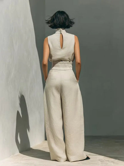 Evelisse | Tailored Wide-Leg Pants Set