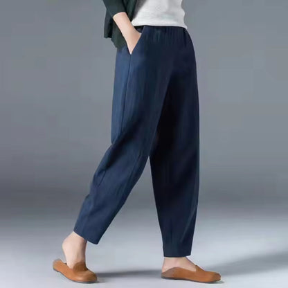 Adélaïde | Tapered Pull-On Summer Trousers